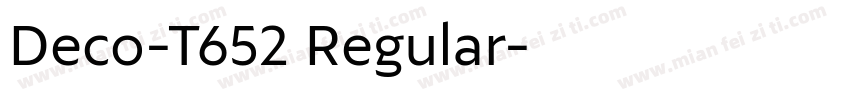 Deco-T652 Regular字体转换